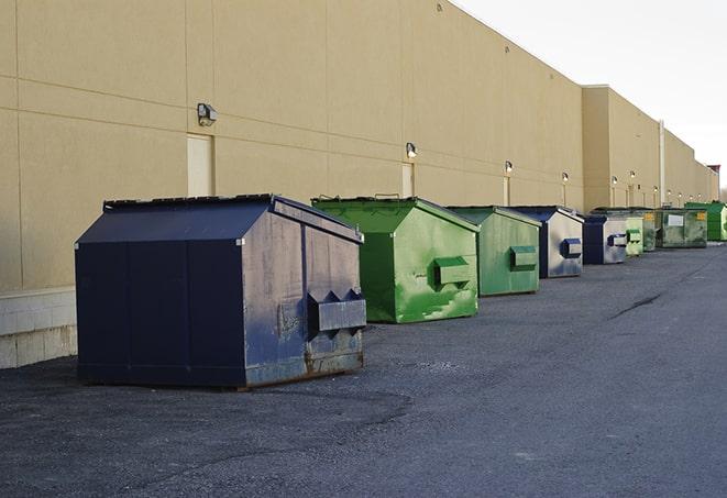 industrial trash bins standing by for construction debris in Coronado